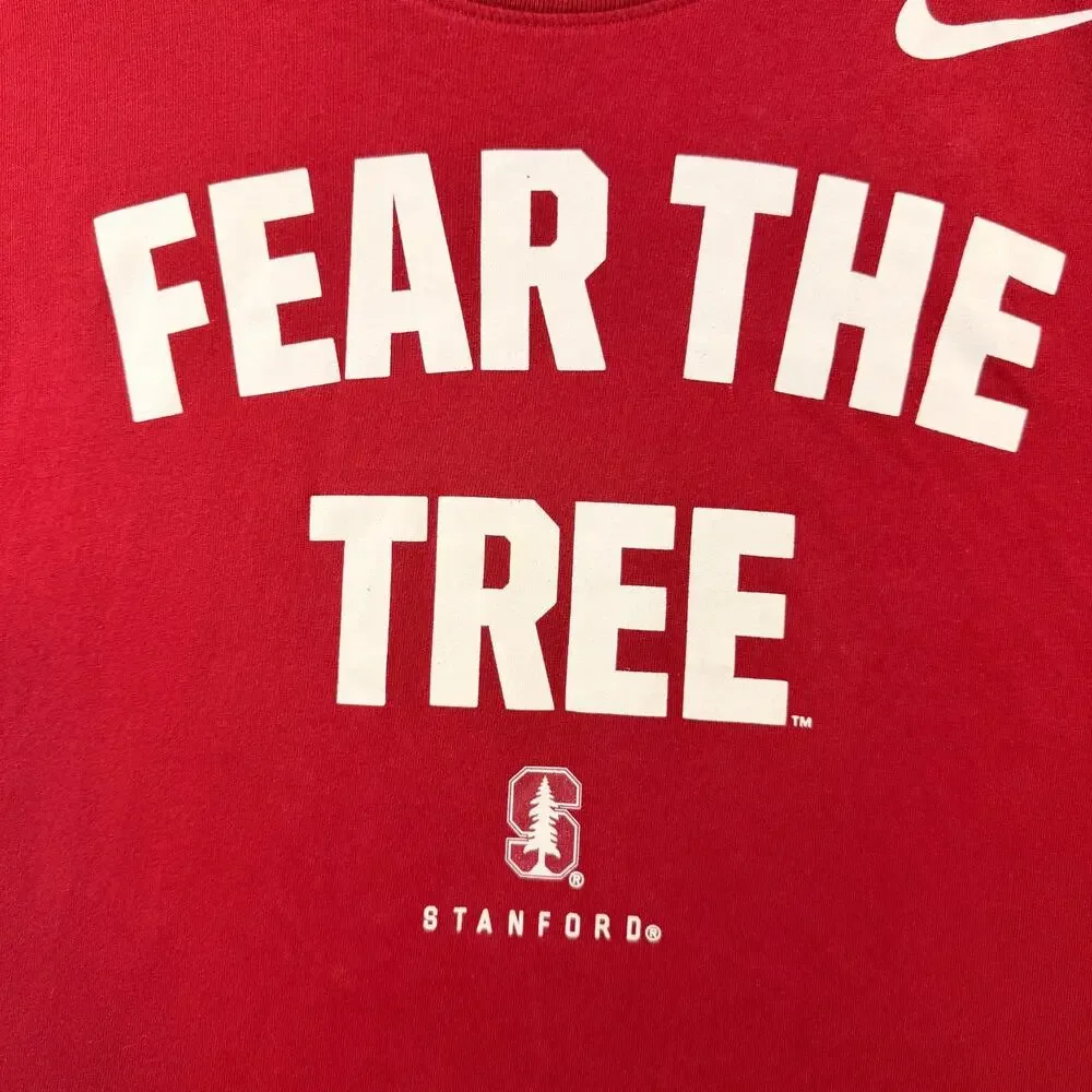 Nike Stanford Fear The Tree Dri-FIT T Shirt Mens Red Size Medium